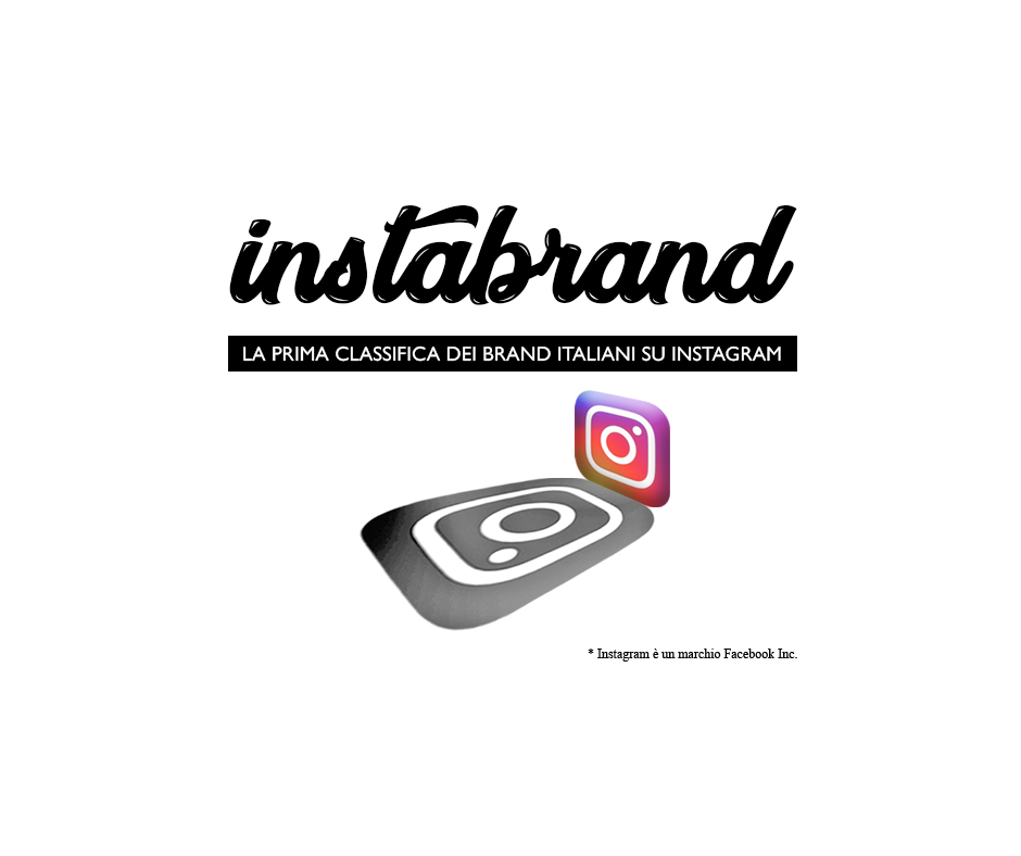 La cover dell'articolo Instabrand, con il logo di Instagram in prospettiva sulla destra e l'ombra del logo che si allunga verso il centro.